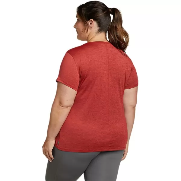 imageEddie Bauer Womens Resolution ShortSleeve VNeck TShirtPlus Terracotta