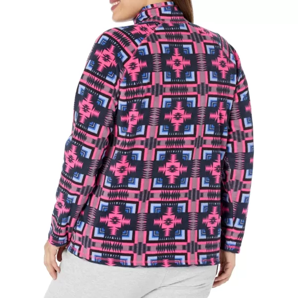 imageEddie Bauer Womens Size Quest 14 ZipPrintPlusDk Pink
