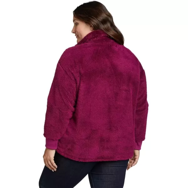 imageEddie Bauer Womens Size Quest Plush 14 Zip RelaxedPlusPort