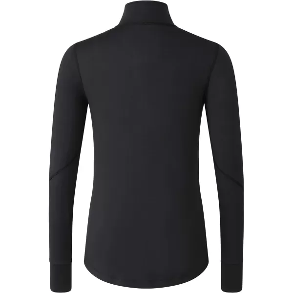 imageEddie Bauer Womens Standard Brushed HalfZip Jacket Sweater BaselayerBlack