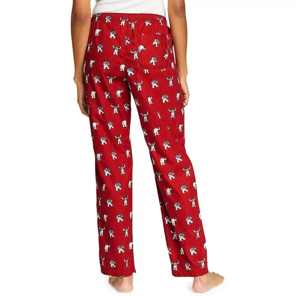 imageEddie Bauer Womens Stines Favorite Flannel Sleep PantsRegular Holly Red