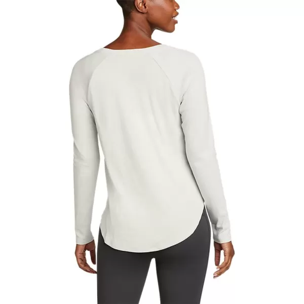 imageEddie Bauer Womens Stines LongSleeve Raglan Scoop Neck TShirtCement