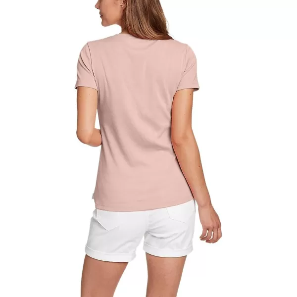 imageEddie Bauer Womens Stines ShortSleeve VNeck TShirtPale Pink