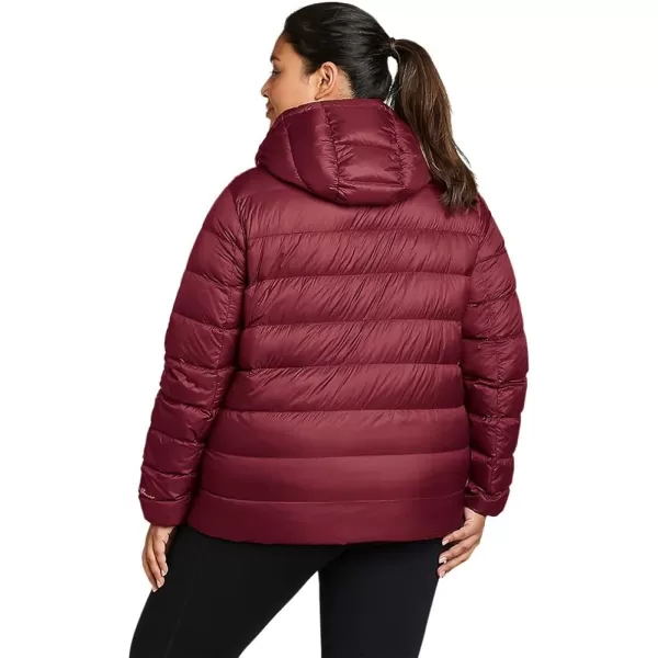 imageEddie Bauer Womens StratusTherm Hooded Down JacketPlus Dark Berry