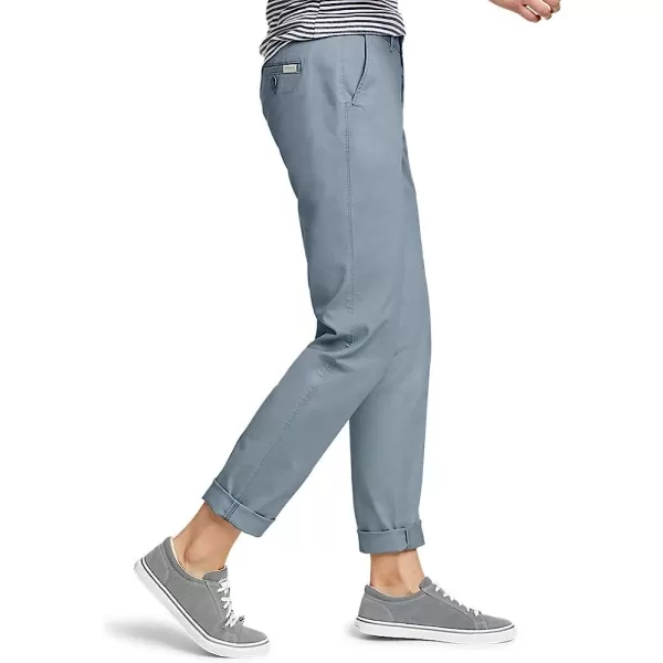 imageEddie Bauer Womens Stretch Legend Wash Pants  BoyfriendPetite Chambray Blue