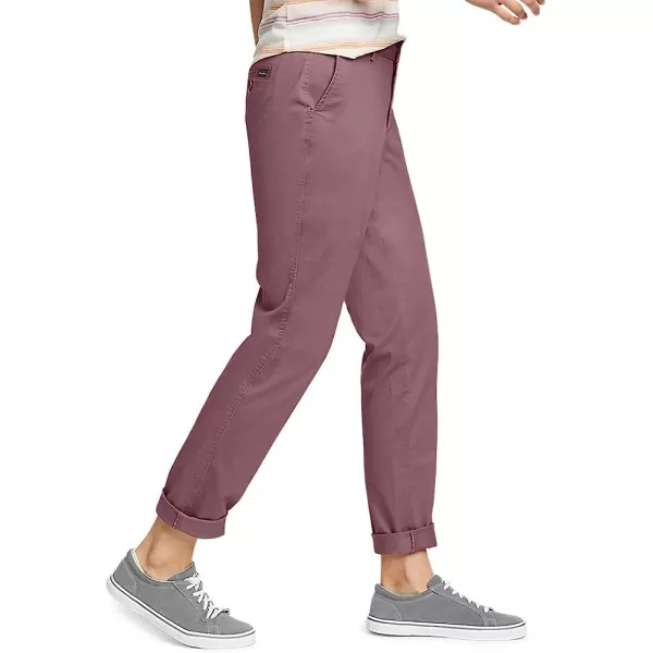 imageEddie Bauer Womens Stretch Legend Wash Pants  BoyfriendTall Dusty Violet