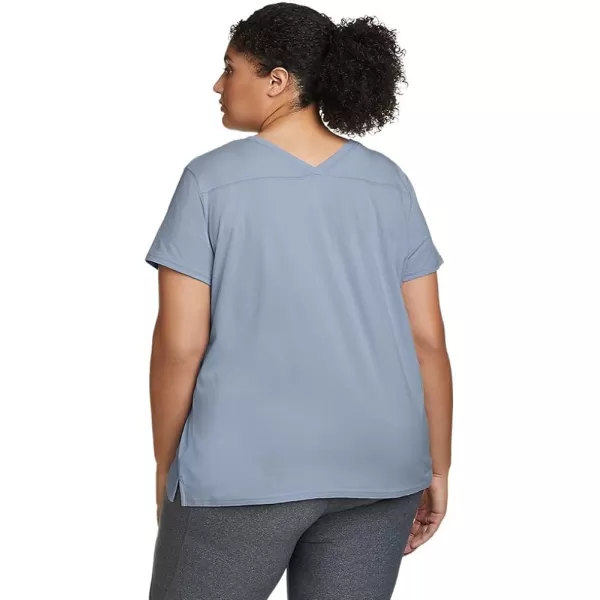 imageEddie Bauer Womens Tempo Light ShortSleeve TShirtPlus Blue Haze