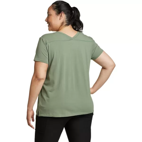 imageEddie Bauer Womens Tempo Light ShortSleeve TShirtPlus Mineral Green