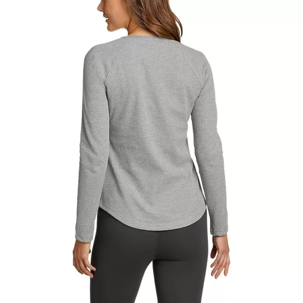imageEddie Bauer Womens Thermal Raglan LongSleeve CrewHeather Gray