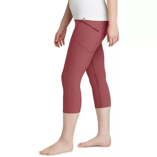 imageEddie Bauer Womens Trail Tight Capris  High RiseTall Dk Chinaberry