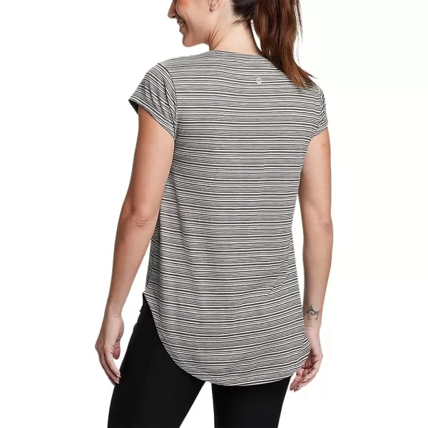 imageEddie Bauer Womens Tryout ShortSleeve VNeck TShirt  PrintGray