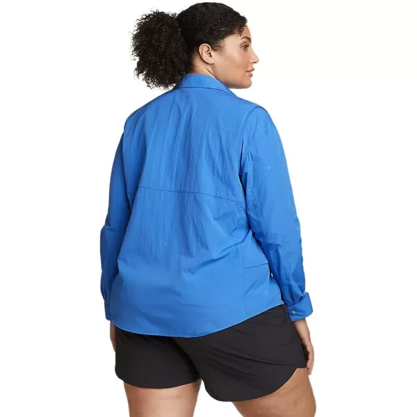 imageEddie Bauer Womens UPF Guide 20 ShirtPlus Brilliant Blue