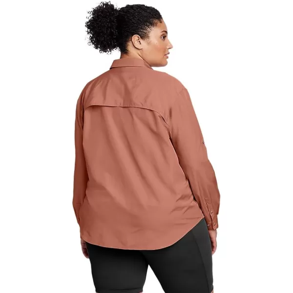 imageEddie Bauer Womens UPF Guide LongSleeve ShirtPlus Cocoa