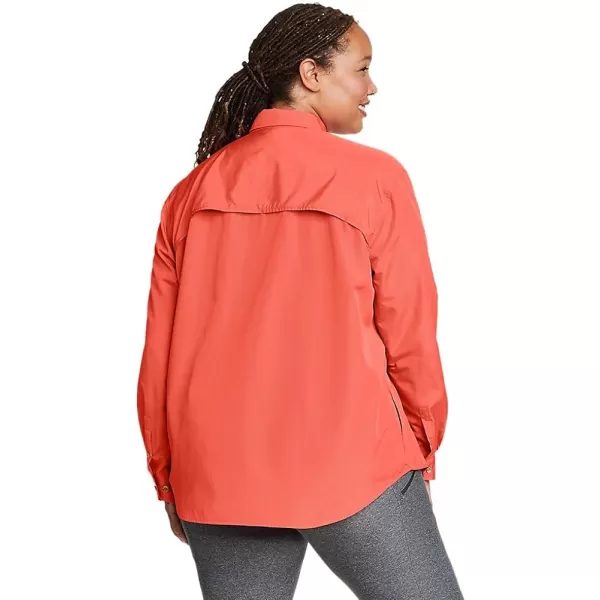 imageEddie Bauer Womens UPF Guide LongSleeve ShirtPlus Coral