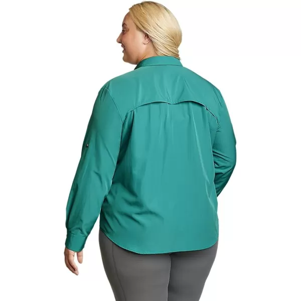 imageEddie Bauer Womens UPF Guide LongSleeve ShirtPlus Dusty Jade