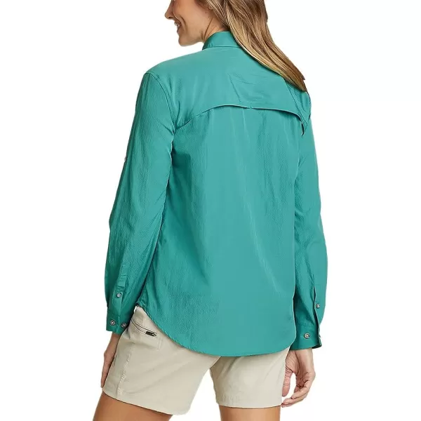 imageEddie Bauer Womens UPF Guide LongSleeve ShirtTall Dusty Jade