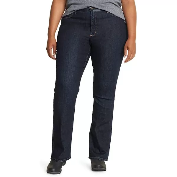 imageEddie Bauer Womens Voyager HighRise BootCut Jeans  CurvyPlus Size Dk Indigo