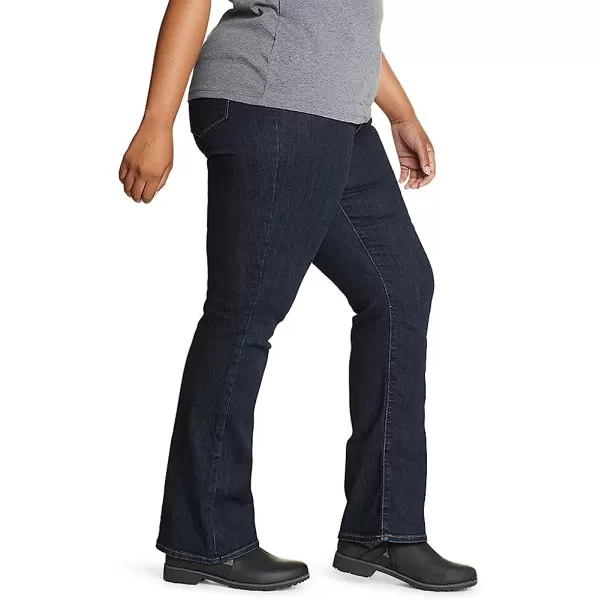 imageEddie Bauer Womens Voyager HighRise BootCut Jeans  CurvyRegular Dk Indigo