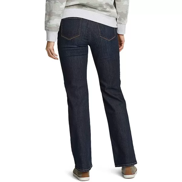 imageEddie Bauer Womens Voyager HighRise BootCut Jeans  CurvyRegular Dk Indigo