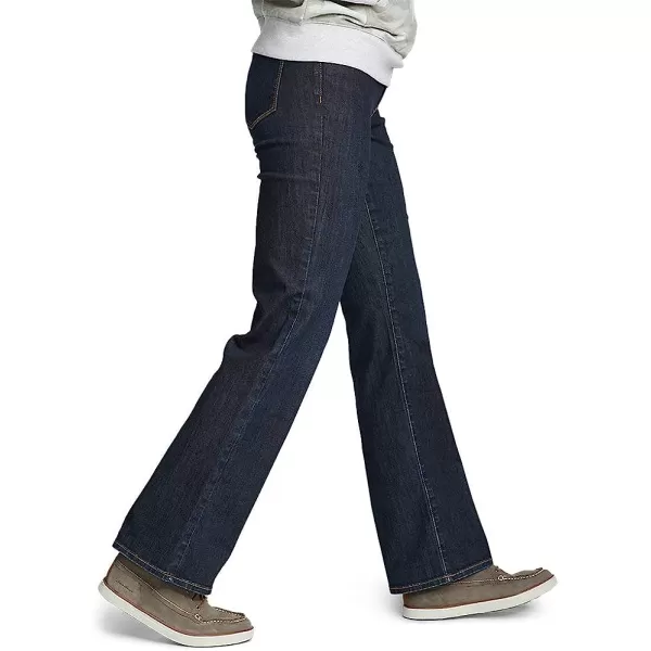 imageEddie Bauer Womens Voyager HighRise BootCut Jeans  CurvyRegular Dk Indigo