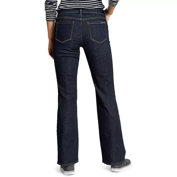 imageEddie Bauer Womens Voyager HighRise BootCut Jeans  CurvyRegular Dk Indigo
