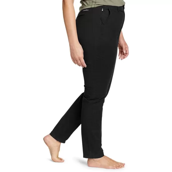 imageEddie Bauer Womens Voyager HighRise Chino Slim PantsRegular Black