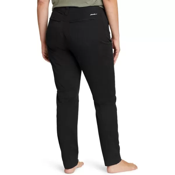 imageEddie Bauer Womens Voyager HighRise Chino Slim PantsRegular Black