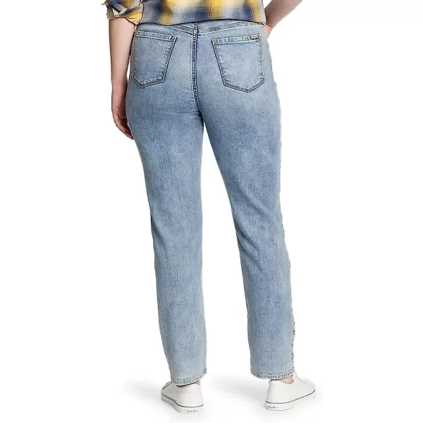 imageEddie Bauer Womens Voyager HighRise Jeans  Slim StraightRegular Blue Haze