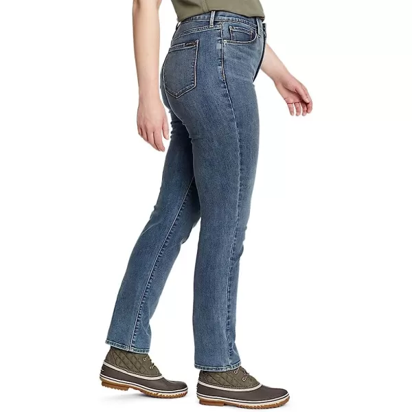 imageEddie Bauer Womens Voyager HighRise Jeans  Slim StraightTall Creek