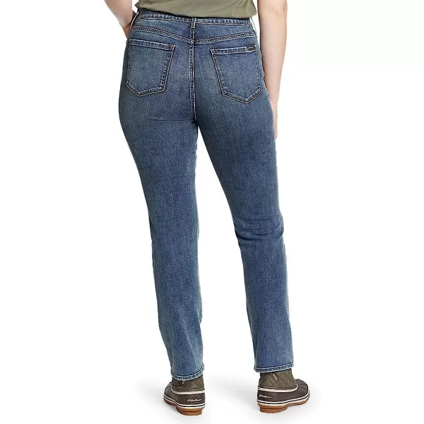 imageEddie Bauer Womens Voyager HighRise Jeans  Slim StraightTall Creek