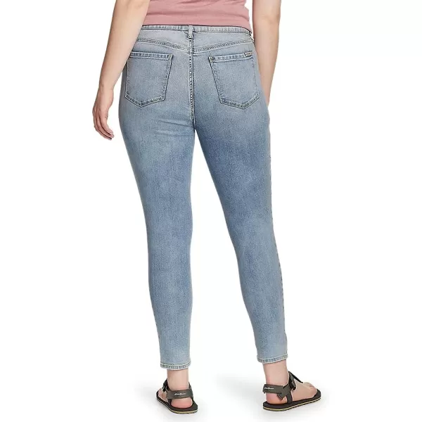 imageEddie Bauer Womens Voyager HighRise Skinny Jeans  Slightly CurvyRegular Blue Haze