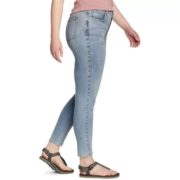 imageEddie Bauer Womens Voyager HighRise Skinny Jeans  Slightly CurvyRegular Blue Haze
