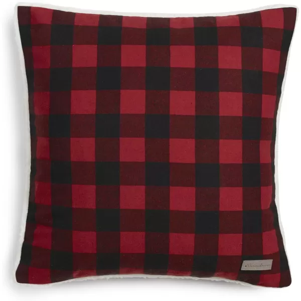 imageEddie BauerPolyester Throw Blanket with Pillow Reversible FlannelSherpa Bedding Set Buffalo Plaid Home Decor for All Seasons 1 Count Pack of 1 RedBlack CheckRedBlack Check