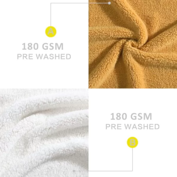 imageEddie BauerThrow Blanket Ultra Soft Plush Sherpa Home Dcor Reversible All Season Bedding Solid BrownIvory 50 x 60Throw Solid GoldIvory