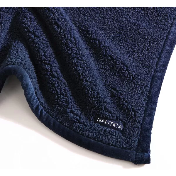 imageEddie BauerThrow Blanket Ultra Soft Plush Sherpa Home Dcor Reversible All Season Bedding Solid BrownIvory 50 x 60Throw Solid NavyLight Blue