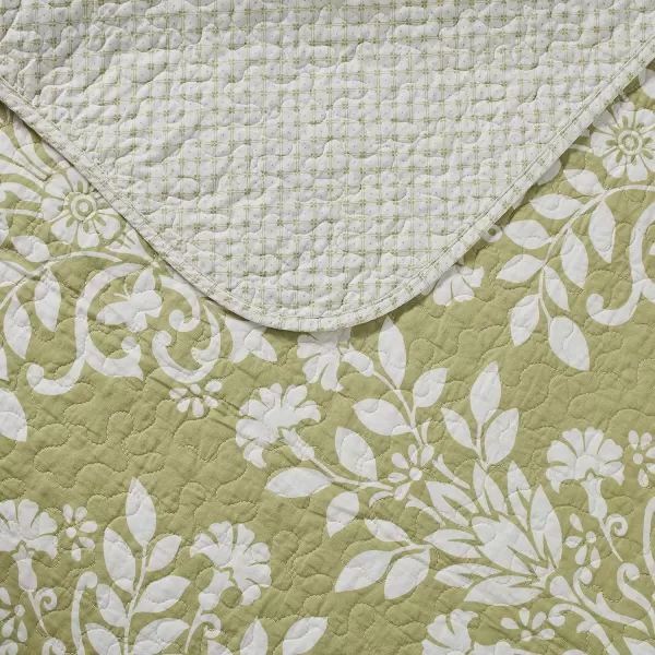 imageLaura Ashley Rowland Collection Quilt Set100 Cotton Reversible All Season Bedding with Matching Shams PreWashed for Added Comfort Twin SageLaura Ashley Rowland Collection Quilt Set100 Cotton Reversible All Season Bedding with Matching Shams PreWashed for Added Comfort Twin Sage