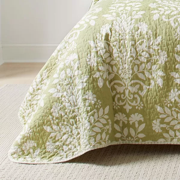 imageLaura Ashley Rowland Collection Quilt Set100 Cotton Reversible All Season Bedding with Matching Shams PreWashed for Added Comfort Twin SageLaura Ashley Rowland Collection Quilt Set100 Cotton Reversible All Season Bedding with Matching Shams PreWashed for Added Comfort Twin Sage