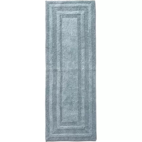 imageEddie Bauer  Bathroom Rug Runner Soft Tufted Cotton Bathroom Decor Super Absorbent amp Quick Dry Logan Light Grey 60 x 22Green Runner