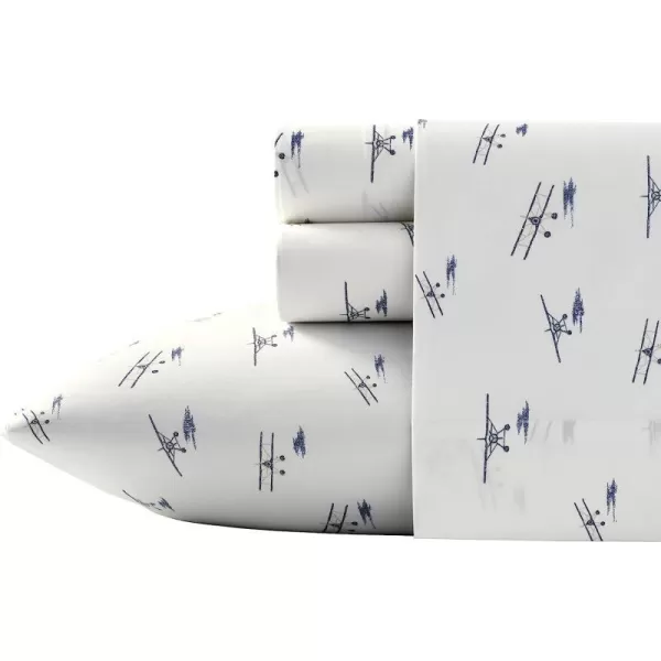 imageEddie Bauer  Full Sheets Cotton Percale Bedding Set Crisp amp Cool Home Decor Eddies Oar Blue FullFull Sea Planes WhiteRedBlue