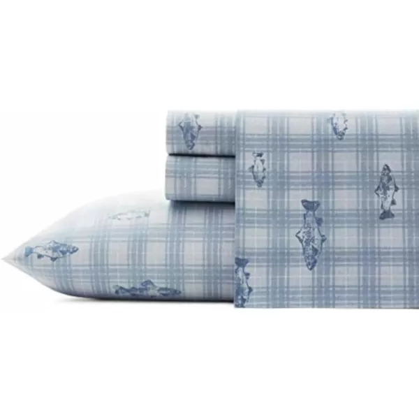 King Methow Plaid Blue/White