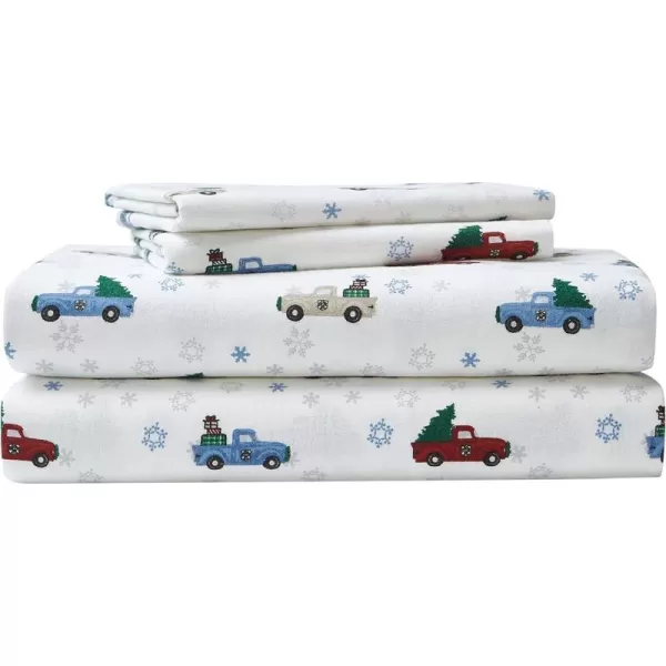 imageEddie Bauer  Queen Sheets Cotton Flannel Bedding Set Brushed For Extra Softness Cozy Home Decor Montlake Plaid QueenWinter Outing RedBlueBeige Queen