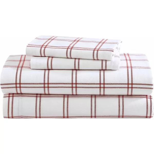 Westridge Plaid Orange Full Sheet Set