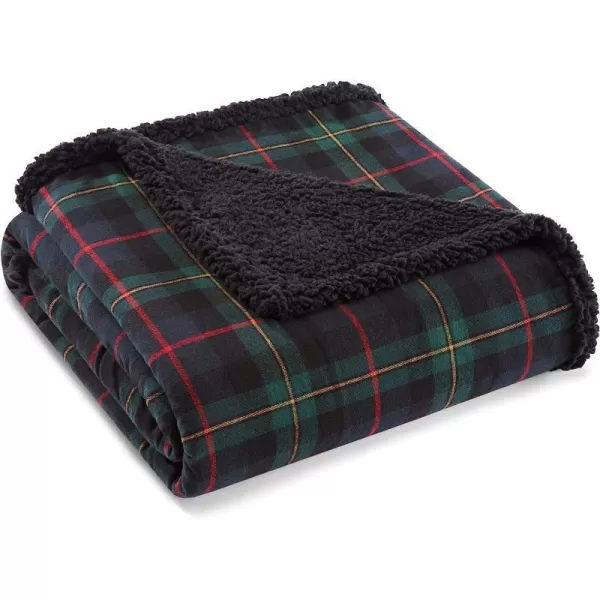 imageEddie Bauer  Throw Blanket Cotton Flannel Home Decor All Season Reversible Sherpa Bedding Pine Tartan ThrowEddie Bauer  Throw Blanket Cotton Flannel Home Decor All Season Reversible Sherpa Bedding Pine Tartan Throw