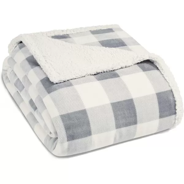 Chrome Grey/White Queen Blanket