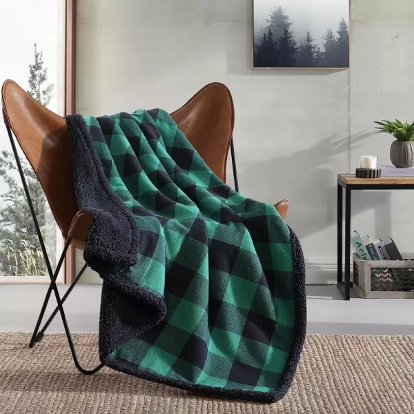 Green/Black Throw Blanket