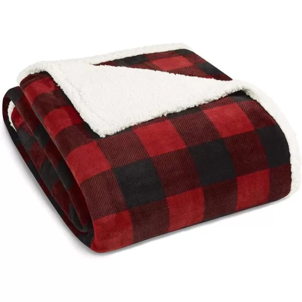 .Red Check Twin Blanket