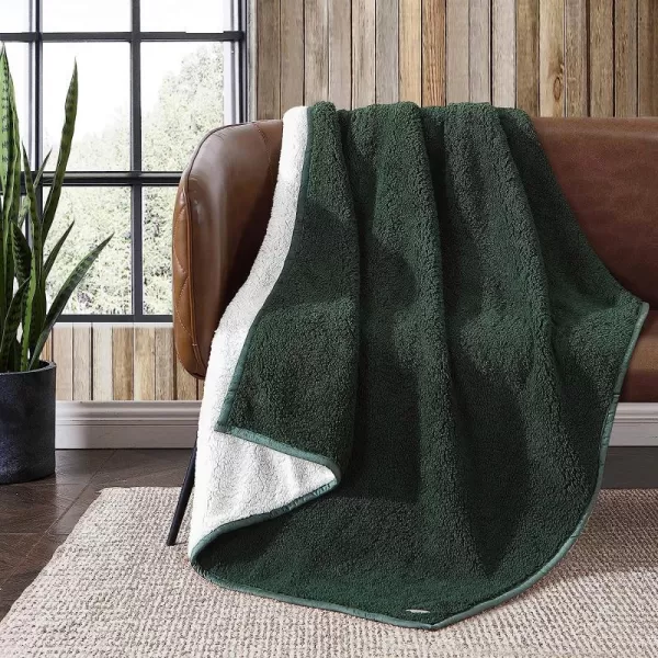 imageEddie Bauer  Throw Blanket Reversible Sherpa Bedding Medium Weight amp Warm Home Decor Green ThrowEddie Bauer  Throw Blanket Reversible Sherpa Bedding Medium Weight amp Warm Home Decor Green Throw