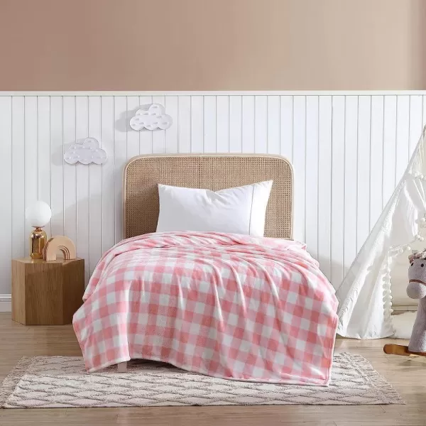 imageEddie Bauer  Throw Blanket Soft amp Cozy Kids Fleece Blanket Ideal for Toddler Bedding Fish Lake Grey ThrowFullQueen Poppy Plaid PinkWhite