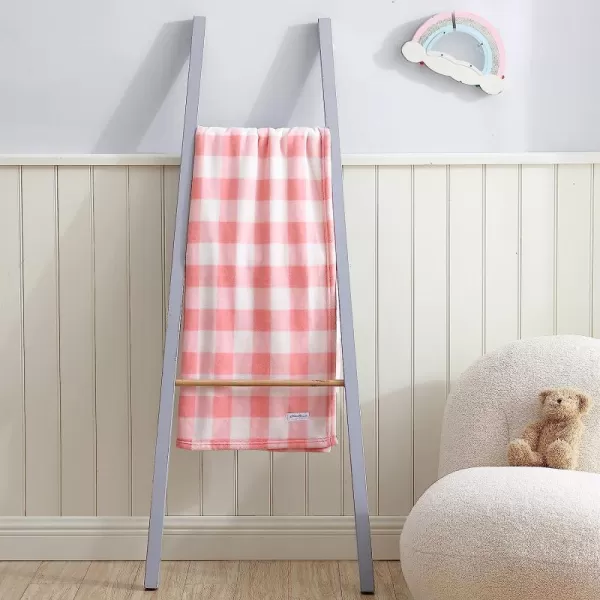 imageEddie Bauer  Throw Blanket Soft amp Cozy Kids Fleece Blanket Ideal for Toddler Bedding Fish Lake Grey ThrowThrow Poppy Plaid PinkWhite