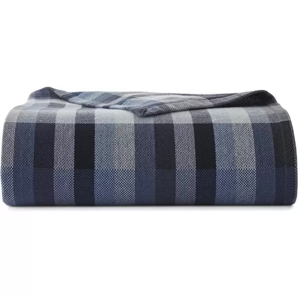 imageEddie Bauer  Twin Blanket Cozy Cotton Bedding Home Decor for All Seasons Windsor Blue TwinKing Blue